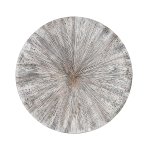 Zapp White Ribbed Wallpanel Round S