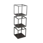 Nanci Black Iron Open Cube Cabinet M