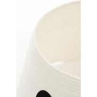 Kerstboomrok met Hart - L50 x B50 x H26 cm - Papier, Vilt - Wit, Zwart