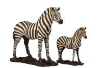 J-Line figure Zerbra - polysin - white/black - large