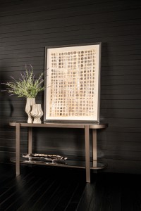 Yozan Console Table Mirror Metal Legs