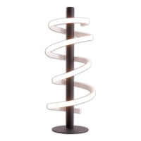 LED table lamp "Belleza", modern metal and plastic table lamp in black, and white, with firmly built -in LEDs, 50 cm high, lighting for living room, dining room, bedroom or office.
