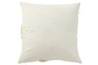 J-Line cushion Circle - textile - white/beige