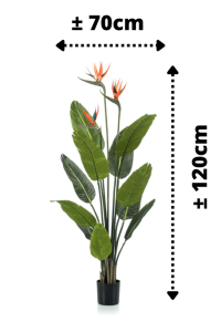 Strelitzia Artificial plant 120cm with flower