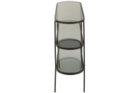 J-Line rack 3 Level - metal/glass - black