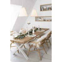 J-Line tafel Poten Kruis - metaal - wit