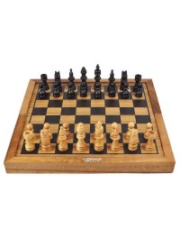 Logica Giochi Wooden Chess and Backgammon in 1 travel game, LG610, 32x16x9cm