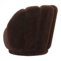 Furia Dark Brown Fauteuil Fur
