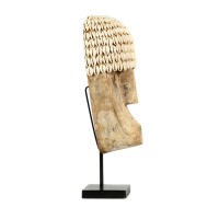 The Cowrie Mask on Stand - Medium