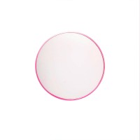 Mirror - wandspiegel rond - metaal - roze - Ø60cm