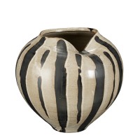 Nanda Vaas - H24 x Ø27 cm - Keramiek - Bruin