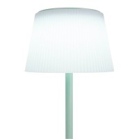 Solar battery lamp "Emmi" 38 cm high, umbrella Ø 13 cm, metal in MINT and white plastic, for the outdoor area, dimmable CCT.