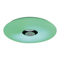 LED -plafondlicht "Nashville" Ø 40 cm, vele functies, gemaakt van metaal en plastic, wit, met geïntegreerde LED's, verlichting voor woonkamers, gang of kantoor