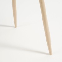 Flores Side table - H49 x Ø42 cm - Metal - Beige