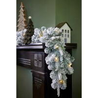 Grimshaw Guirlande met LED Verlichting en Timerfunctie - L270 x Ø25 cm - Groen