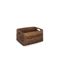 De koloniale tijdschriftenmand - naturel bruin - S