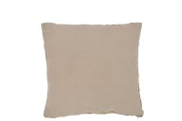 J-Line cushion Square 1 Side - wicker/textile - natural - small