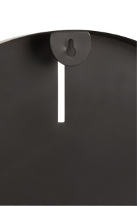 J-Line Round clock - metal - dark gray - S - Ø 50.5 cm