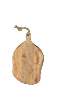 J-Line Organic Oval cutting board - wood - natural - S