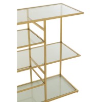 J-Line Console Ijzer/Glas Goudkleurig