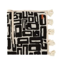 The Aztec Bed Throw - Natural Black