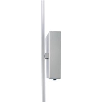 LED wall lamp "Trevor" nickel matt, wall lamp made of metal and plastic in nickel matt, with firmly built -in LEDs, wall lighting inside 62 x 10 x 4.5 cm