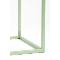 Quinty Bijzettafel - Set van 3 - L30 x B30 x H70 cm - IJzer - Lichtgroen