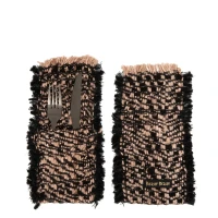 The Oh My Gee Bestekhouder - Zwart Koper - Set van 4