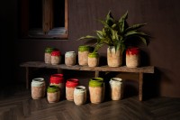 Breffni Red Round Terra Pot Glazed Top M