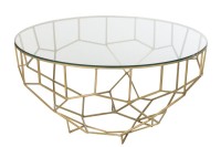 J-Line Table Moza Metal/Glass Gold