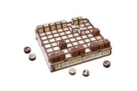 DIY Eco Wood Art, Game Set, Chess and Checkers Set, 0587, 25x28.5x4.2 cm