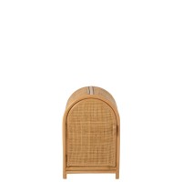 J-Line Ellen Rotan kast - 2 deuren - jute - naturel - S