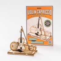 Robotime, Houten Puzzel 3D Violin Capriccio, TG604K, 14,5x7,5x15cm