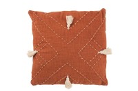 J-Line cushion Brush - cotton - rust