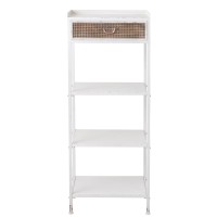 J-Line rek 1 Lade + 3 Legplanken - metaal - wit