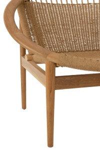 J-Line chair Round - wood - natural