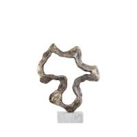 Maryan Brass Shaped Alu Casted Statue Marble BaseS