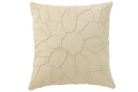 J-Line cushion Flower - textile - white