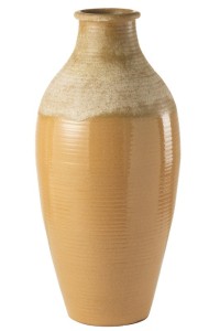 J-Line Vase Modern Ceramic Light Brown Large