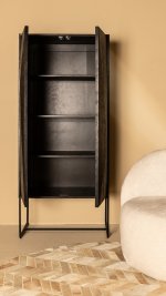 Onyx Cabinet Black 2 Drs