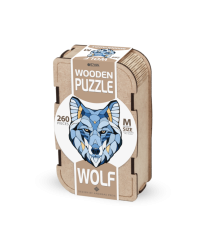 Wooden Jigsaw Puzzle Wolf, Eco Wood Art, Size M, 3625, 35.6x27.4x0.4cm