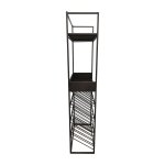 Arto Wine Rack Dark Grey Base Brown Marble
