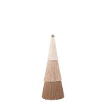 Kevene Cream Polyester Tassel Tree Statue S