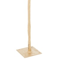 J-Line boom Pluimen - staal - goud/wit - large