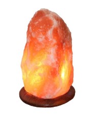 Himalaya Salt Dreams lamp himalayan salt wooden base - 42324 - 31 cm high - orange