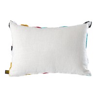 Courtneay Blue Rectangle Embroidery Cushion Lines