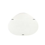 Emmelie White MDF Rough Oval Wall Rack Low