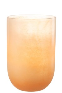 J-Line vase Corrie - glass - coral - large