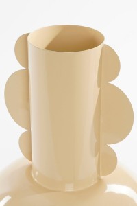 Boyd Vase - H36 x Ø25 cm - Metal - Beige