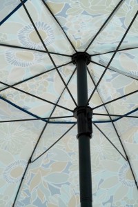 Flower Parasol - H238 x Ø220 cm - Blue